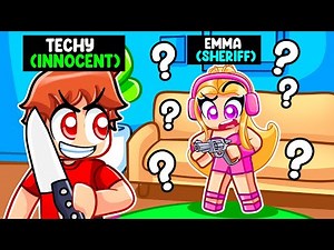 Pretending to be INNOCENT as MURDERER in Roblox MM2...