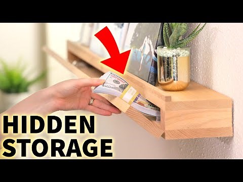 Hidden in plain sight: DIY Secret Storage (disguised as an Art Ledge)
