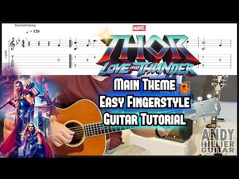 Thor: Love and Thunder Main Theme Guitar Tutorial (Fingerstyle)