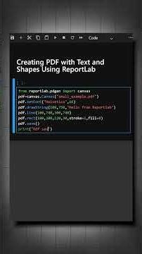 Creating PDF with Text and Shapes Using ReportLab