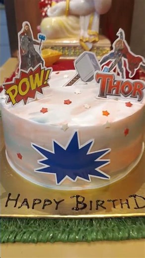 Thor Theme Cake 🎂🔨🗯️#🧲#thor #hamer #avengers #viral #ytshorts #shorts #youtubeshorts #cake #trending