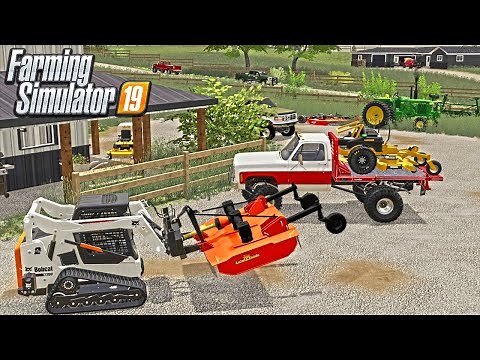 ULTIMATE MOWING ATTACHMENT | BOBCAT SKID STEER (MISSOURI ROLEPLAY) FARMING SIMULATOR 19