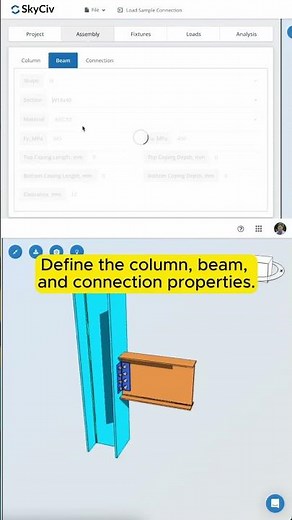 Design a Steel Connection using SkyCiv