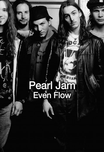 Pearl Jam – Even Flow “Even Flow” is one of the most iconic grunge songs of the early 1990s and a defining track in Pearl Jam’s career. Released in 1991 on the album Ten, the song helped shape the sound of alternative rock and became a cornerstone of the Seattle music scene. The lyrics of “Even Flow” focus on isolation, homelessness, and mental struggle, portraying the life of someone pushed to the margins of society. Eddie Vedder’s delivery is intense and fragmented, reflecting confusion and fr