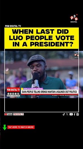 WHEN LAST DID LUO PEOPLE VOTE IN A PRESIDENT? #kenyanews #kenyanews #kenyanlatestnews #kisumu