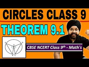 Chapter 9 ( Theorem 9.1 ) | Circles | NCERT Maths Class 9 | CBSE