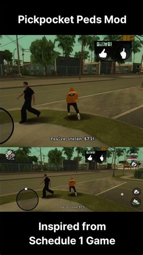 GTA SA Android: Pickpocket Peds Mod [Mod Showcase] #cheeseburgermods