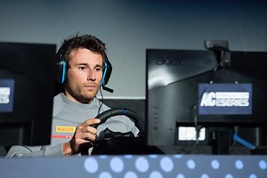 Teams sail first race using the new America's Cup public simulator in Barcelona