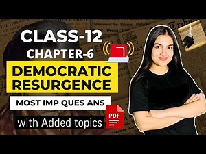 Class-12 Pol Science Chapter-6 Democratic resurgence Most Important Question Answers CBSE Board 2023