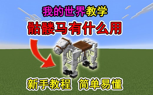 我的世界骷髅马有什么用？一个视频教会你！冷知识
