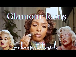 Classic Old Hollywood Glam Makeup: Marilyn Monroe Edition: Tutorial on brown skin