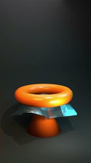 🍩🧵 Cloth Simulation Donut | Satisfying 3D Animation | Relaxing Physics ASMR
