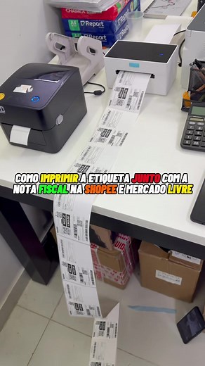 COMO IMPRIMIR A ETIQUETA JUNTO COM A NOTA FISCAL NA SHOPEE E MERCADO LIVRE #empreendedorismo #vendasonline #ecommerce