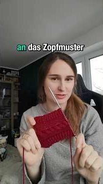 Das Zopfmuster | Stricktechnik lernen #diy #strickanleitung #crochet