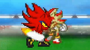 Sonic and Shadow VS Nazo (pivot sprite battle) on Make a GIF