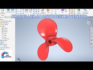 Propeller Design in Autodesk Inventor || Fan Blade Design in Autodesk Inventor | Inventor 3d Drawing