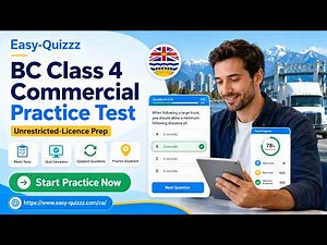 British Columbia Class 4 Commercial Knowledge Test: Ultimate Guide & Demo Questions