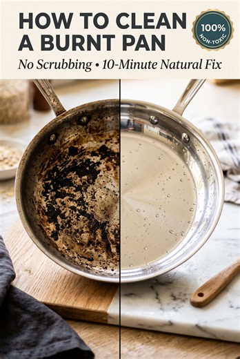 How to Clean a Burnt Stainless Steel Pan (No Scrubbing!)