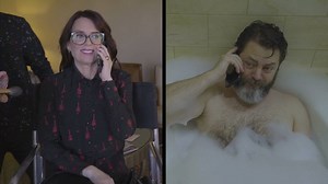 260K views · 2.2K reactions | Megan Mullally presents real documentary footage of her and Nick Offerman’s home life. #CONAN | Team Coco | Facebook