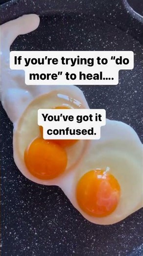 The body cannot heal in a sympathetic state