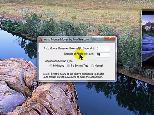 Keep Mouse Cursor Moving on a Windows Computer