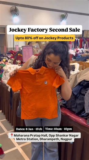 Nagpur Vibes official | Monish Mohare on Instagram: "Enjoy up to 80% OFF on all the top brands! Jockey Factory Sale and Adidas sale is already live at Rotray Club, Sadul Ganj, Bikaner :-334003 At House of YFF Sale Starts on 8th Jan Men’s wear, women’s wear, tracksuits, trolley bags, branded inner wear, bedsheets - everything under one roof. Product are starting at Just Rs 59/- Branded T shirts starting from 200 onwards For women’s, kurti starts from 200 onwards Branded Shirts starting from 300 o