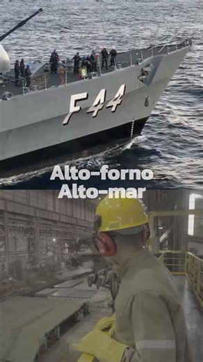 Marinha do Brasil | Brazilian Navy on Instagram: "O aço brasileiro é a base das Fragatas da Classe Tamandaré ⚙️🇧🇷 Do alto-forno ao alto-mar, o caminho percorrido pela matéria-prima até se transformar na estrutura desses navios altamente tecnológicos é complexo, e só é possível graças ao trabalho dos profissionais da indústria do aço e da indústria naval. 👷‍♂️⚓ Duas forças estratégicas que, juntas, impulsionam a tecnologia, a soberania e o desenvolvimento no Brasil. 🚀 #marinhadobrasil #marinh