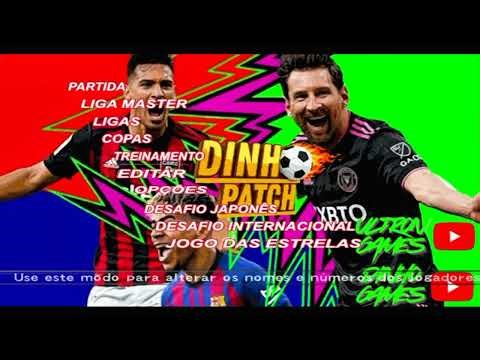 Futebol DINHO PATCH Dezembro Narração Caze Tv Ps2 ISO PKG Ps3