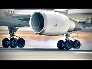 35 Aircraft landing geer Touch down at Osaka Itami Airport!!