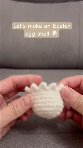 This Crochet Egg Shell is SO Satisfying 😍 #crochetbeginners