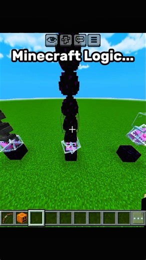 Minecraft Weird logic...!#minecraft #shorts