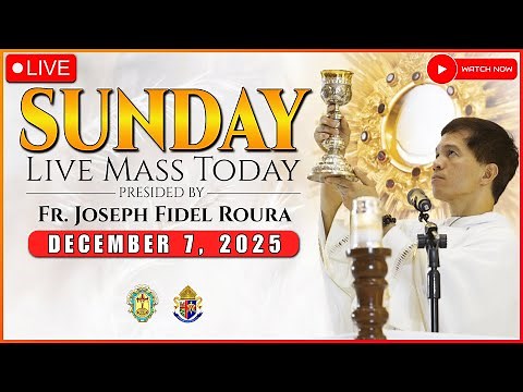 SUNDAY FILIPINO LIVE MASS TODAY with REV. FR. JOSEPH FIDEL ROURA | DECEMBER 7, 2025 | 5:00 A.M