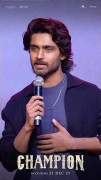 Hero Roshan Speech | Champion Trailer Launch Event | Anaswara Rajan | Swapna Cinema | Dec 25 Release