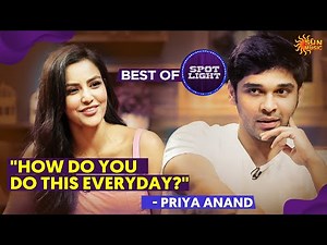 Candid moments with Dhruv Vikram and Priya Anand | Best of Spotlight | Sun Music