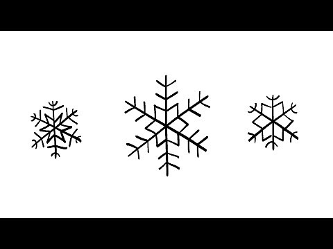 How to Draw Some Simple Snowflakes | Step-by-Step Lesson