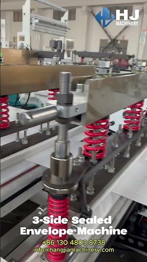 120 ENVELOPES/MIN! High-Speed 3-Side Sealed Envelope Machine for Bamboo Fiber/Glassine & Kraft paper