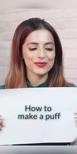 How to make a Puff 🌸 #hairtutorial #hair #hairstyle #hairtrick #beauty #puff #hack #newhair