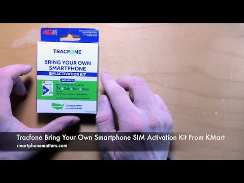 Tracfone Bring Your Own Smartphone SIM Activation Kit From KMart