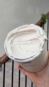3 Ingredient Vanilla Ice Cream | No Protein Powder or Pudding Mix | Ninja Creami Recipe