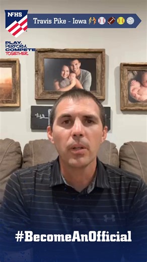 Listen as Travis Pike shares his 20 year journey of officiating Iowa high school wrestling, baseball, football, volleyball and softball. Want to join in on the action?? Sign up to #BecomeAnOfficial today at https://highschoolofficials.com/ | NFHS