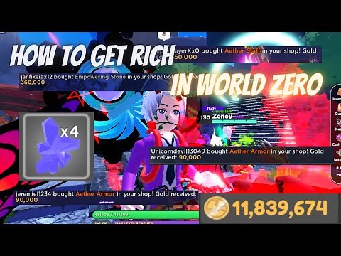 How to Get Rich In World Zero / Tips and Tricks [World Zero]