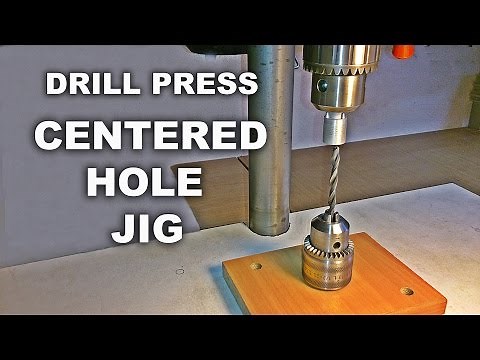 Drill Press Centering Jig For Round Objects