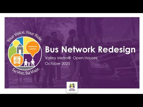 Bus Network Redesign Webinar - November 5, 2025