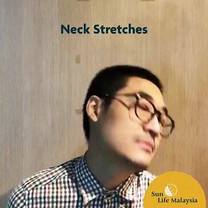 4.4K views · 43 reactions | Working at a desk or computer for a long period of time can cause excessive strain on your neck. Try this quick, simple stretch to help reduce stiffness and pain. #SunLifeMalaysia #LiveHealthierLives #FitFriday | Sun Life Malaysia | Facebook