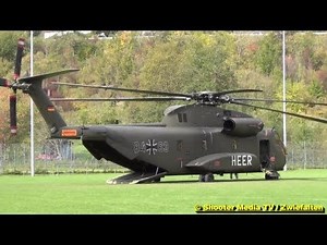 [START] Transporthubschrauber vom HEER in Zwiefalten / Bundeswehr - Beteiligung MANV-Übung Lkr. RT