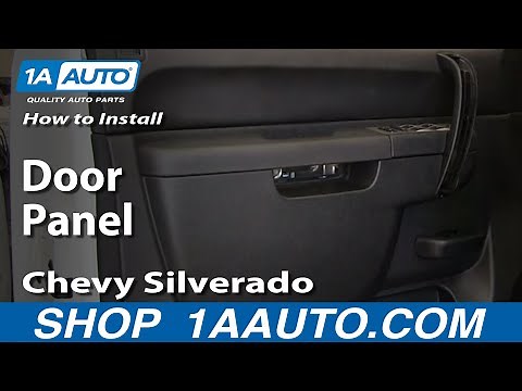 How To Remove Front Door Panel 07-13 Chevy Silverado 1500 Truck