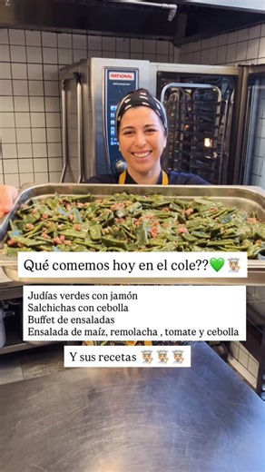 Tamara cabezudo on Instagram: "QUÉ COMEMOS HOY EN EL COLE?? 🧑🏼‍🍳💚 Espero q os guste mucho y que las recetas os sirvan!!!🤩💚🧑🏼‍🍳🥰 @colegiodragon 🐉 #recetas #chefa #comedorescolar #dishoftheday #reels"