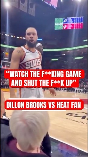 Dillon Brooks vs Heat fan 😅
