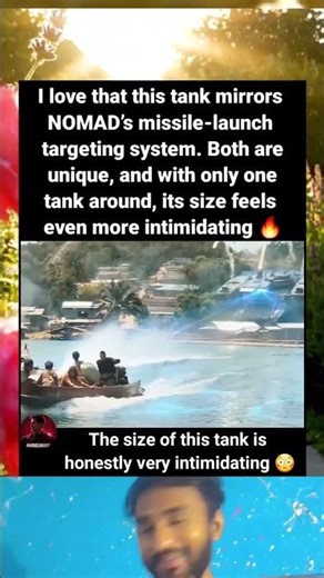 High-tech tank attacking human-like robots | The Creator (2023)