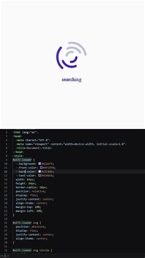 Make Your Website Look PRO with This Loader 🚀#CSSAnimation #LoaderAnimation #htmlcss #shorts